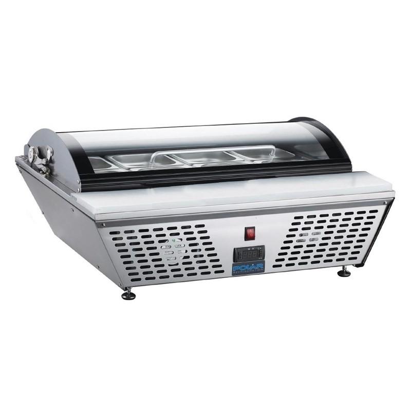 Comptoir de préparation positif économe en énergie Série G 4 x GN 1/3 GP293 Polar_3