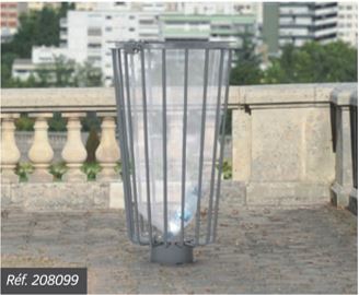 Corbeille élégante LOFOTEN 80 litres - design rare en tôle d'acier ou bois exotique, serrure et options personnalisables_3