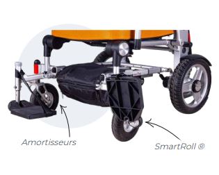 Fauteuil roulant électrique -   dossier réglable et inclinable, accoudoirs réglables en 2s, double palette réglable - Smartchair evo2_3