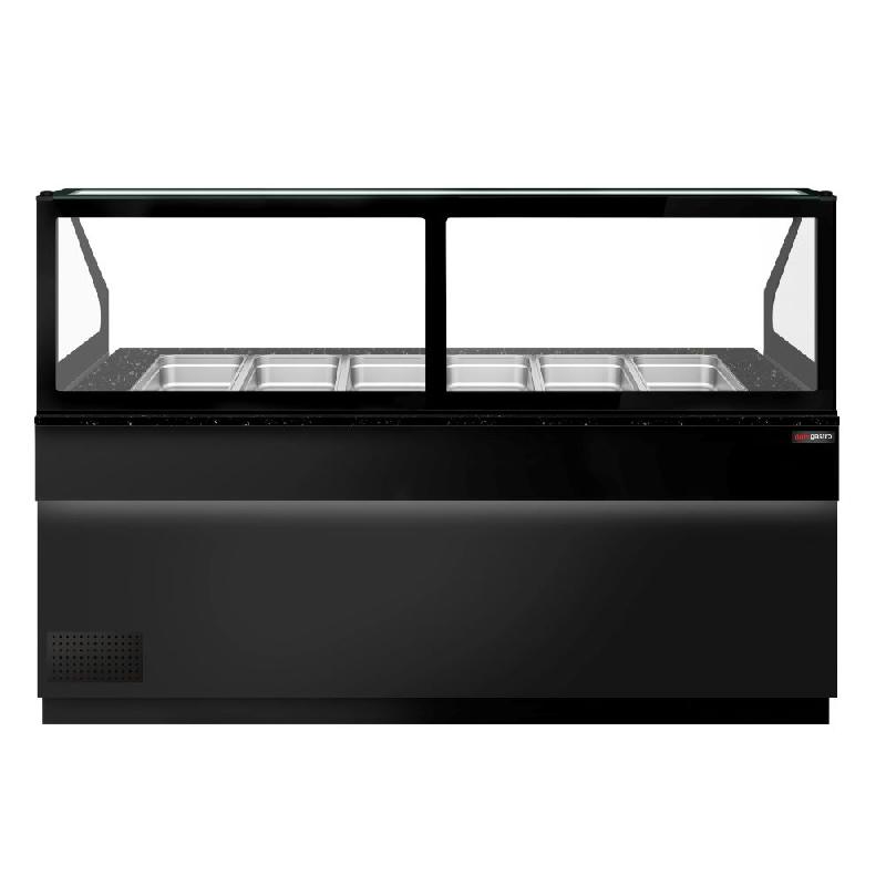 Saladette TORONTO - L2550 mm - Noire - 4 portes - 6x GN 1/1 - P900_3