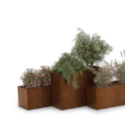 Jardinière Dom en béton pour espaces urbains et centres commerciaux_3