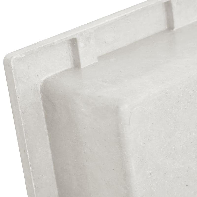 Vidaxl niche de douche blanc mat 41x51x10 cm 151393_3