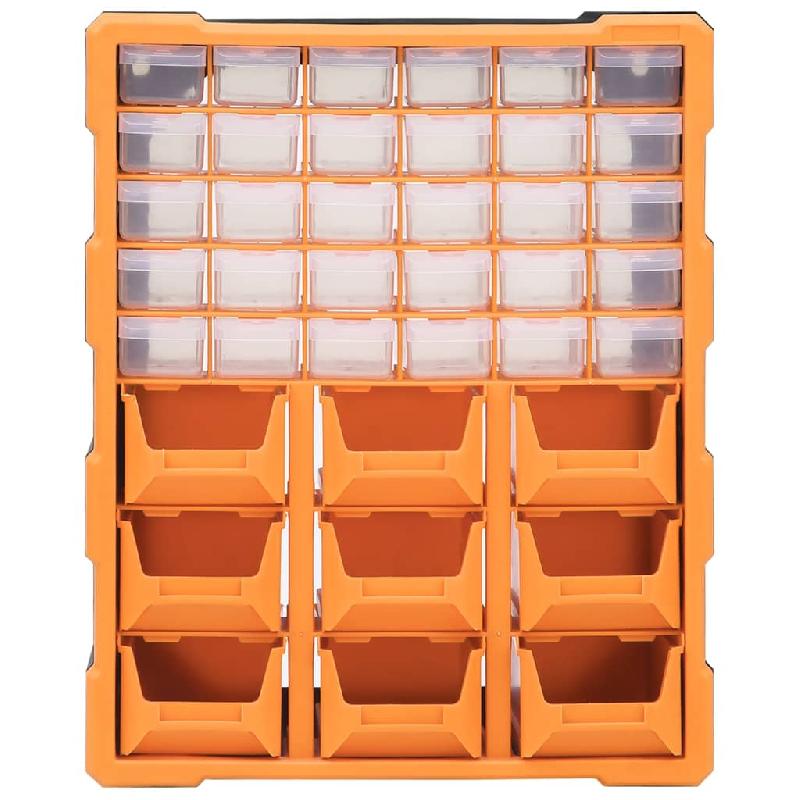 Vidaxl organisateur multi-tiroirs avec 39 tiroirs 38x16x47 cm 149603_3