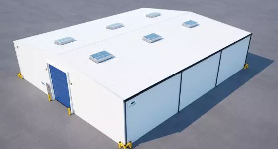 Bâtiment démontable avec charpente et bardage acier pour zone d'expédition - Neivacier_3