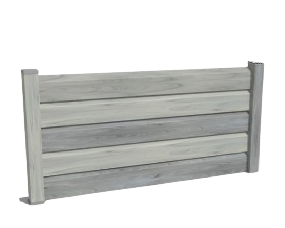 Clôture PVC en persienne occultante, idéale pour protéger votre jardin et votre maison des regards indiscrets - CERBÈRE - Gamme classique_3