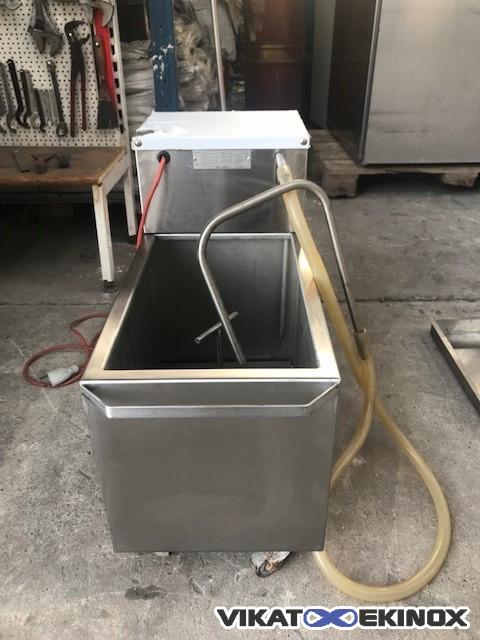 Filtre pour huile de friture CHARVET - Dimensions bac 250 x 450 x H 280 mm - Réf BMFH/40_3