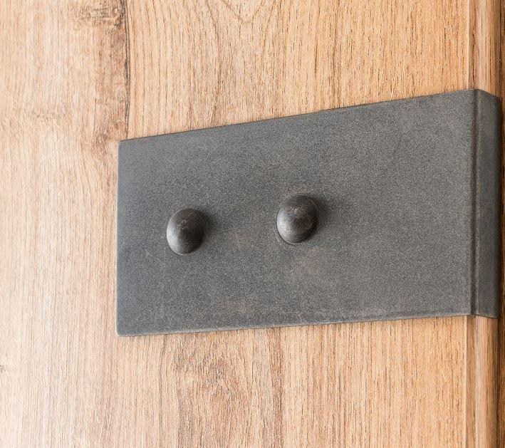 Lit style industriel Vernon 160 x 200 cm - Chêne poutre et graphite - Design contemporain et finition d'exception_3