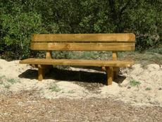 Banc public en bois de pin Sylvestre classe 4 - Réf. BANCS-110-00 - Dimensions 2,00 x 0,65 m - À sceller_3