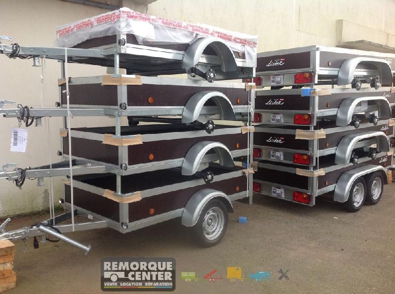 Remorque bagagère LIDER ECO - côtés bois - 1 essieu - PTAC : 500 Kg - 200 x 126 cm - Référence 33450E_3
