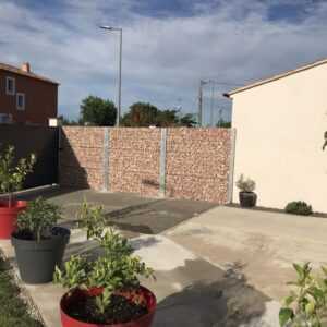 Pierre à gabion - marbre rose 90/150 - pierres décoratives durables pour jardin et gabions_3