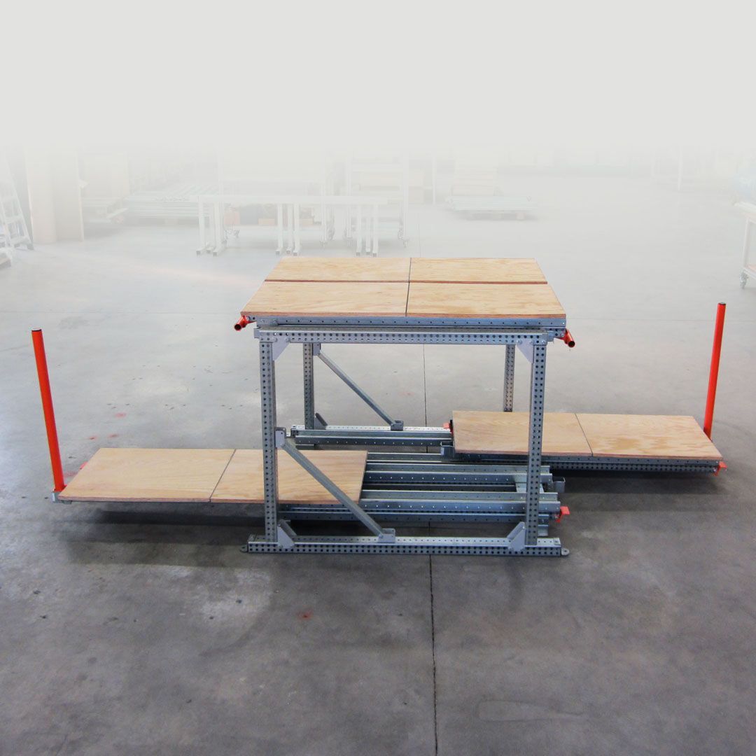 Tiroir à palette - ouverture des deux côtés - charge maximale 700 kg - compatible rayonnages industriels_3