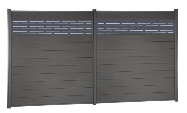 Clôture moderne en composite garantie 15 ans