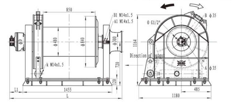 Treuil d’amarrage hydraulique adapté aux besoins spécifiques des clients