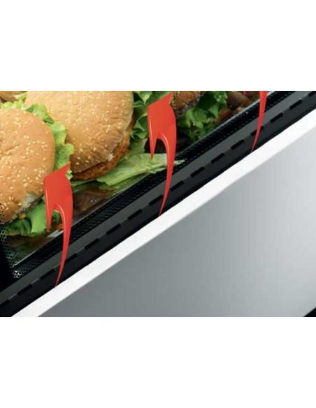 Vitrine canalisable pour viande, traiteur, produits laitiers/fromage - INT 90° - Référence: ONYX 90-INT90-N/VD_3