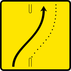 Panneau voirie temporaire KD8 ex4 - Signalisation de changement de chaussée à droite_3