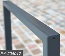 Appui vélos de style contemporain et épuré en 2 versions: classique ou avec tôle signalétique - MILAN_3