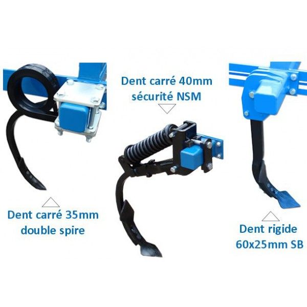 Équipement agricole pour préparation du sol entre rangées