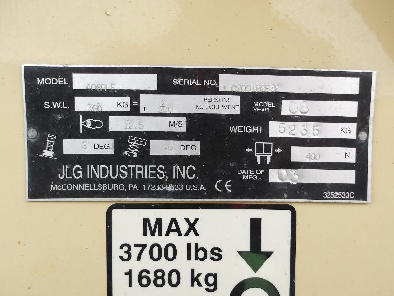 Nacelle ciseaux JLG 4069le occasion_3
