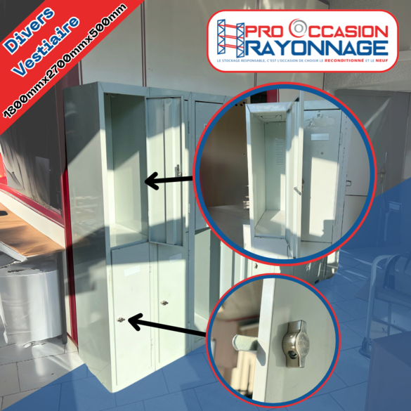 Casier pour vestiaires - bloc de 9 colonnes_3