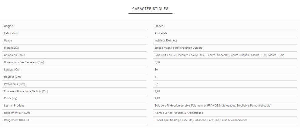 L1 - Caisses en bois Simply A Box - L36 x H11 x P27 cm - Bois brut ou 6 coloris de lasure à l'eau_3