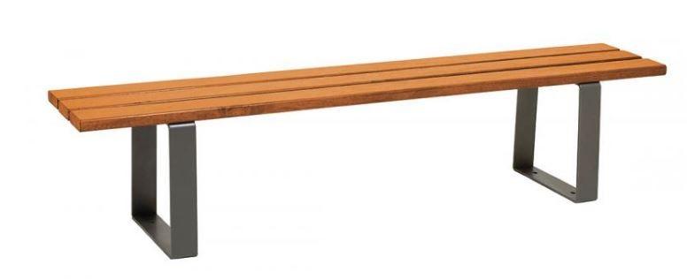 Banquette urbaine - Structure acier 80 mm - Hauteur assise 441 mm - Longueur 1800/2000 mm - 2/3 places_3