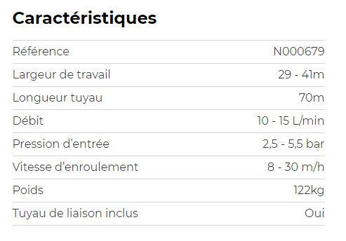Matériel d'irrigation pour extérieur avec turbine performante