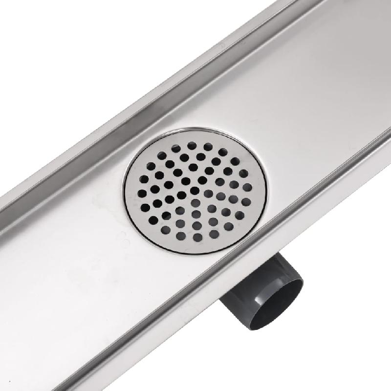Vidaxl drain de douche linéaire 630 x 140 mm acier inoxydable 142172_3