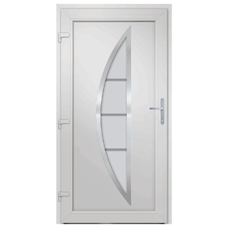 Vidaxl porte d'entrée anthracite 98x200 cm pvc 3187875_3