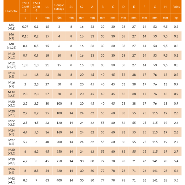 Anneau de levage à double articulation - CODIPRO DSR - REF : 41050 - Rotation de charges - 0,1t à 9t_3