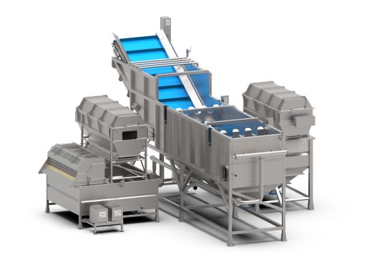 Laveur à aubes - laveuses industrielles alimentaires - bruynooghe - construction en inox 304l_3