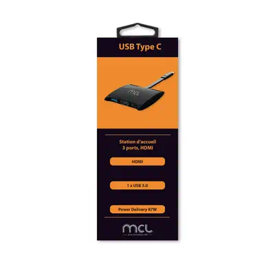 MCL MD1B99AUSB3C559 station d'accueil USB 3.2 Gen 1 (3.1 Gen 1) Type-A Noir_3