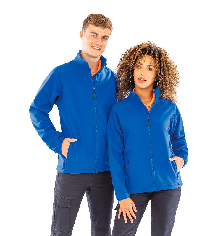 Veste softshell homme recyclée - polyester recyclé TOPGREEN - coupe-vent et respirante - Réf: R901M_3