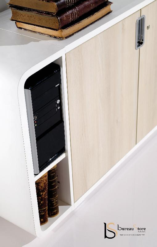 Armoire basse série Open - Mobel Linea - Blanc_3