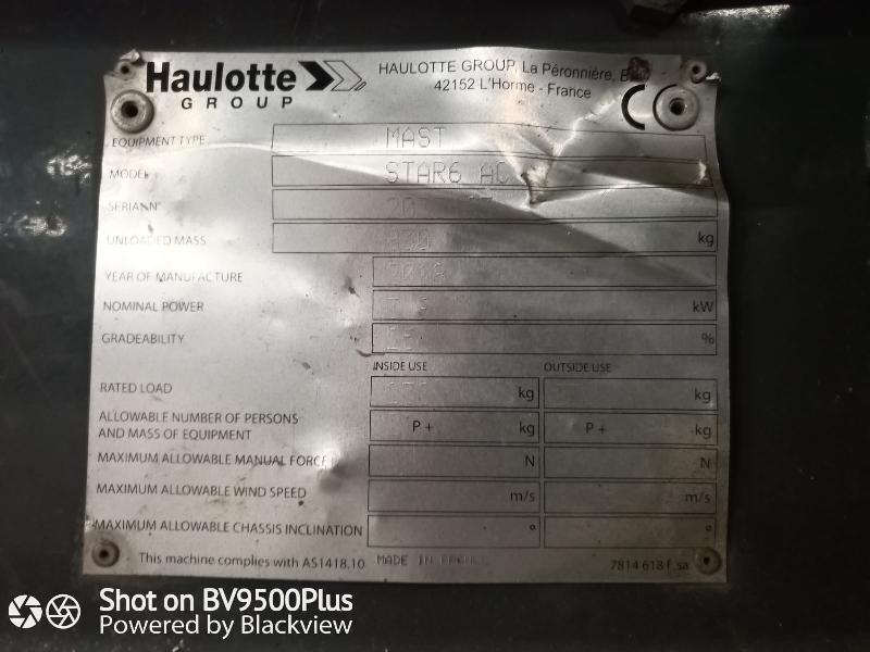 Nacelle verticale HAULOTTE star 6ac occasion_3