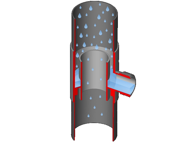 Collecteur d'eau de pluie Eslon - Adapté pour tuyaux de descente Ø 50 et 60 mm - Avec fonction trop-plein_3