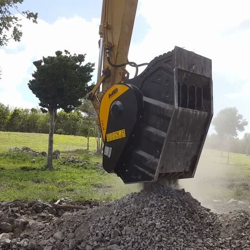 Godet concasseur pour applications en carrières et mines
