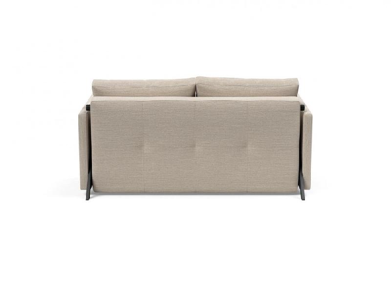 Canapé design convertible Cubed 02 Arms - Innovation Living - Lit 140x200 cm - Tissu Blida Sand Grey_3