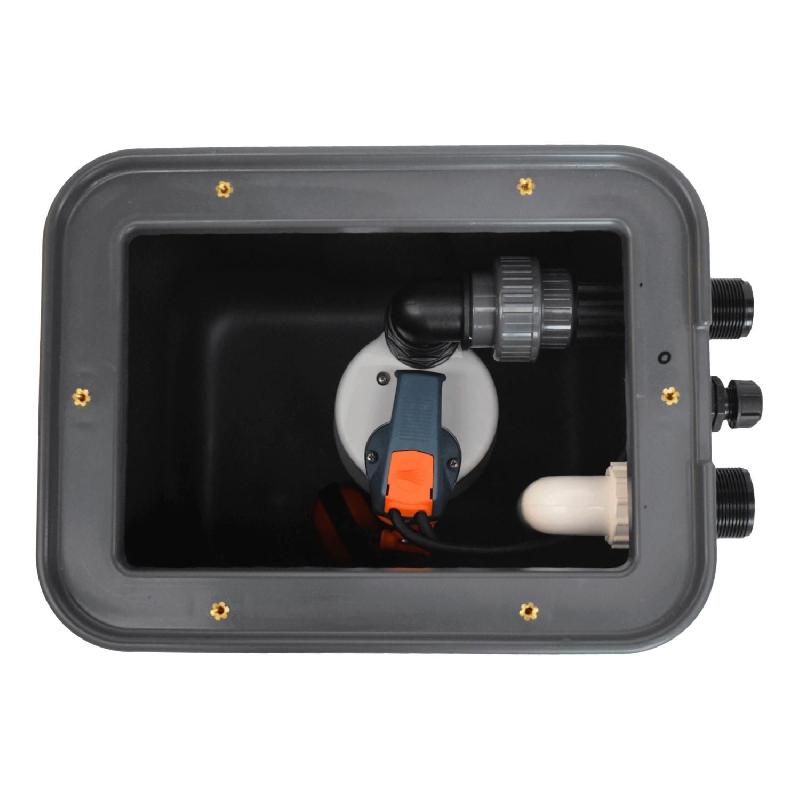Kit Station de Relevage Pedrollo SAR 40L RXM1 - Complet 220V - Pompe 160 L/min avec Flotteur et Cuve PEHD_3