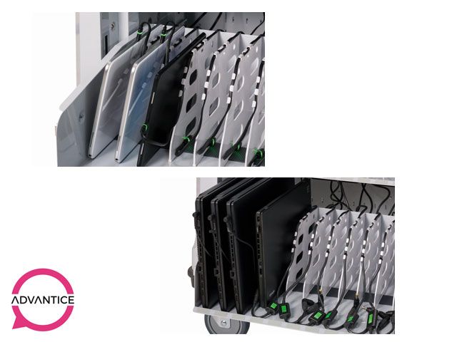 Paraproject trolley U32 - Chariot pour 32 tablettes et ordinateurs portables jusqu'à 14'' - Compact et maniable_3