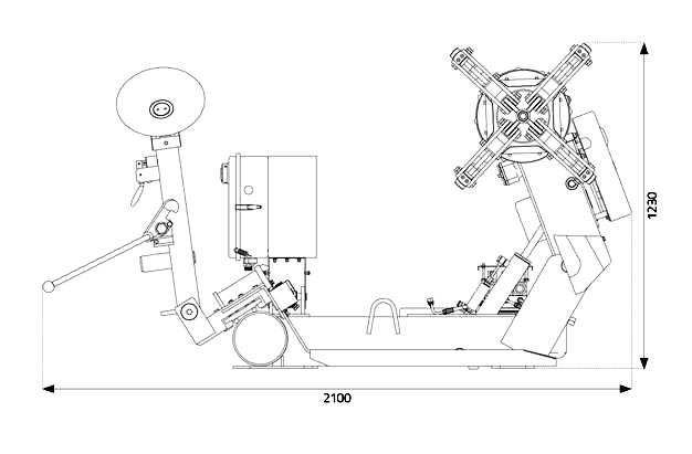 Démonte pneus poids-lourd 14