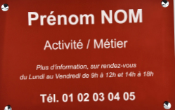 Plaque d'entreprise en aluminium - Résistante, premium et moderne - Épaisseur 1.5mm_3