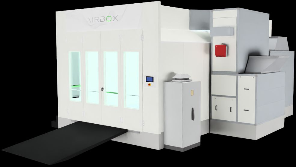 Cabine de peinture pour pistolage et étuvage - AUTOBOX GT - Livraison et montage inclus - Ventilation verticale - Modèle personnalisable_0