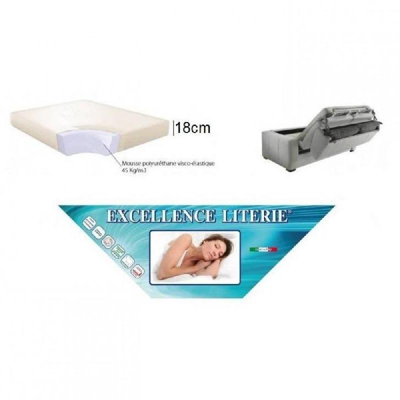 Canapé-lit compact 3 places Denso Rapid Express 140 cm - Microfibre marron - Matelas 18 cm mousse haute résilience_3