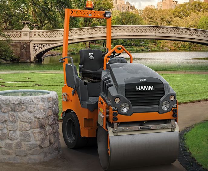 Hd 10 VT - Rouleau compresseur tandem Hamm - 2385 kg avec cylindre vibrant et jeu de roues_3