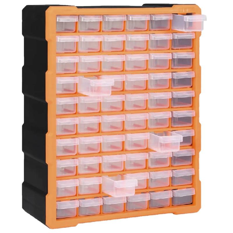 Vidaxl organisateur multi-tiroirs avec 60 tiroirs 38x16x47,5 cm 147587_3