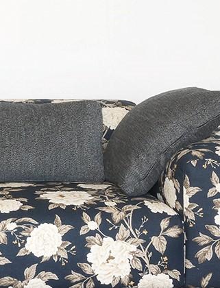 Canapé Largo - Lissoni - système modulable avec coussins larges en tissu pied de poule_3