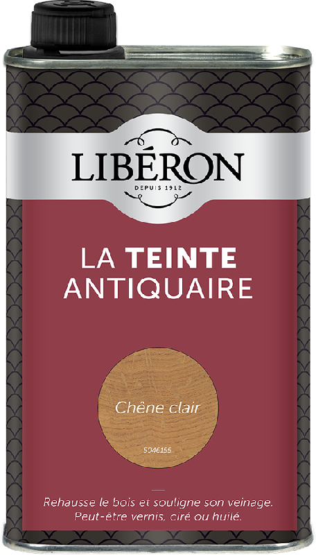 Teinte antiquaire bois durs - Libéron - 0.5 L - chêne clair - séchage rapide et application facile_3