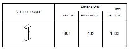 Armoire haute avec vestiaire et rangement - MDD - Cacao, Gris anthracite_3