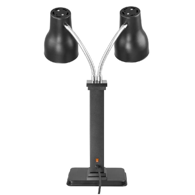 Lampe chauffante double sur pied Buffalo noir mat 2x250 W | Buffalo - JA868_3