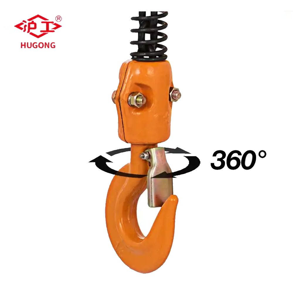 Palan électrique industriel à chaîne - 1T, 10M avec crochet de sécurité et double système de freinage_3